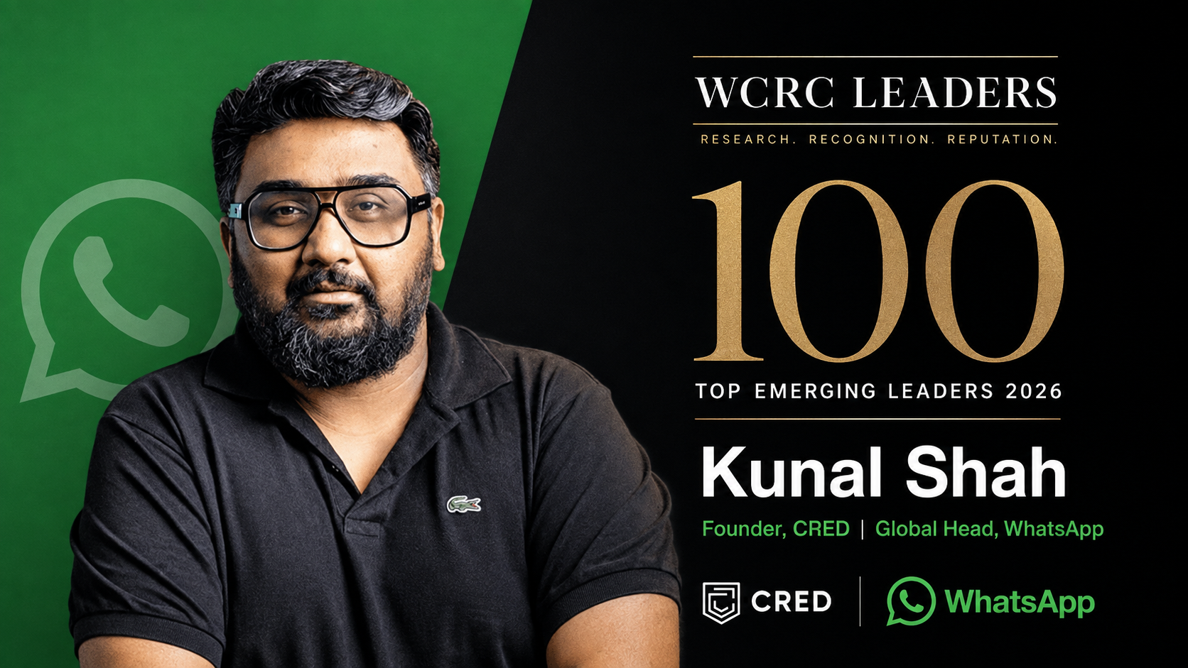 Kunal Shah: The Philosophy Graduate Who Built Trust Into a Business Model — and Why WCRC Ranks Him No. 7 in Asia