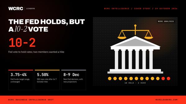 Fed holds at 3.75-4%, but a 10-2 vote keeps Gulf and Asia on alert