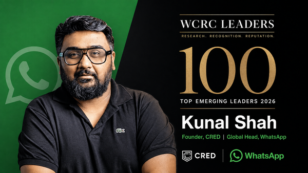 Kunal Shah: The Philosophy Graduate Who Built Trust Into a Business Model — and Why WCRC Ranks Him No. 7 in Asia